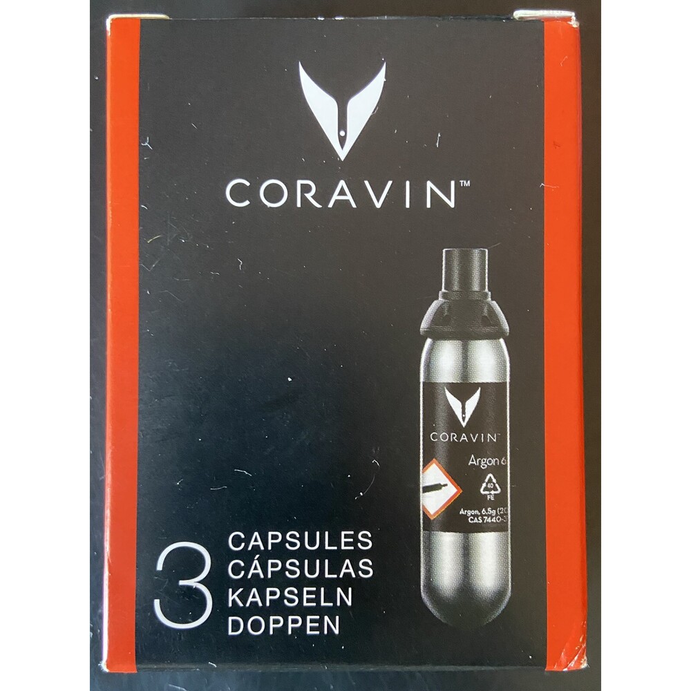 Coravin Capsules 3 Pack **NEW in BOX**